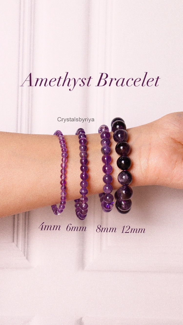 Amethyst crystal bracelet for beginners