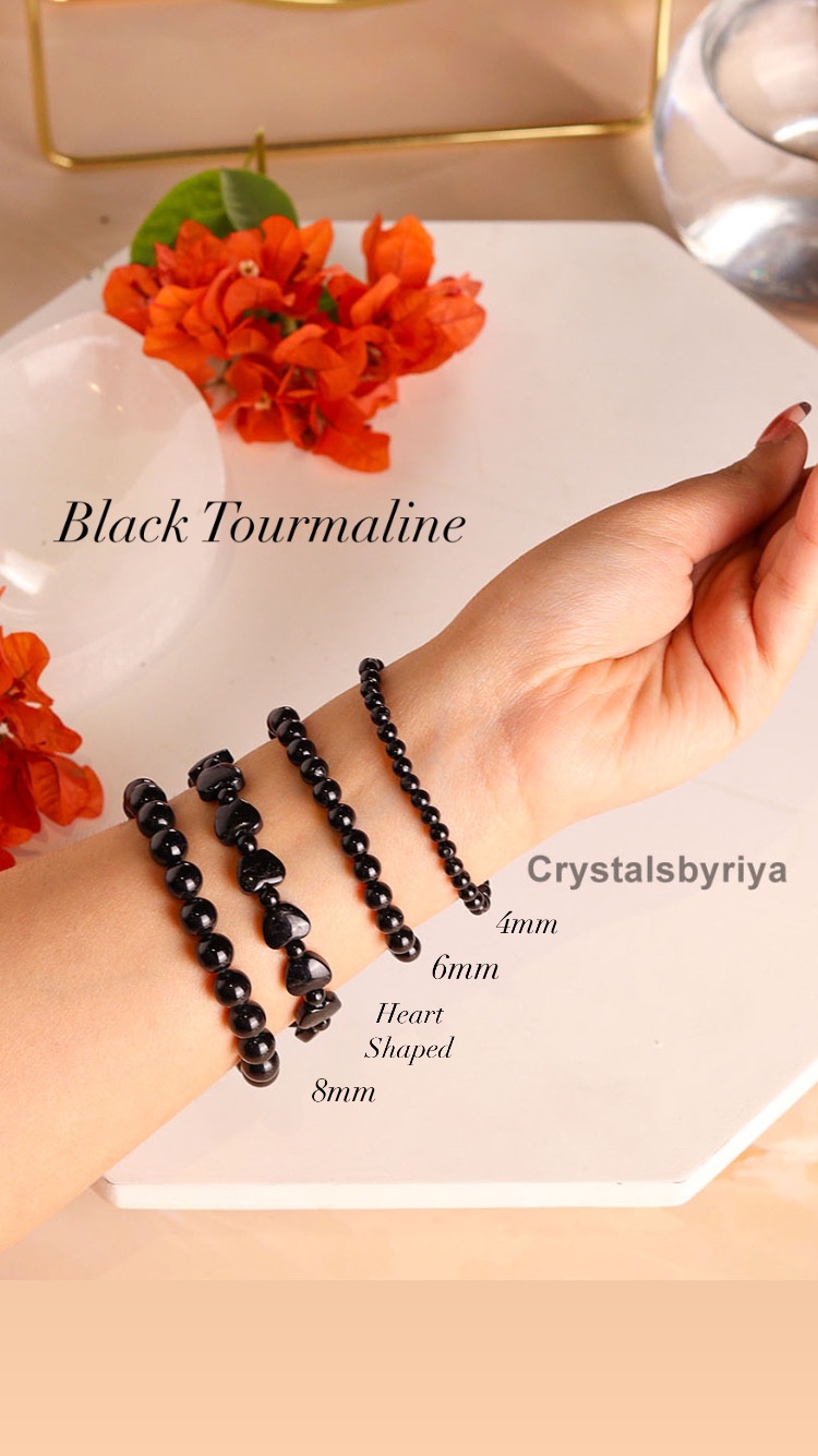 Black tourmaline crystal for protection